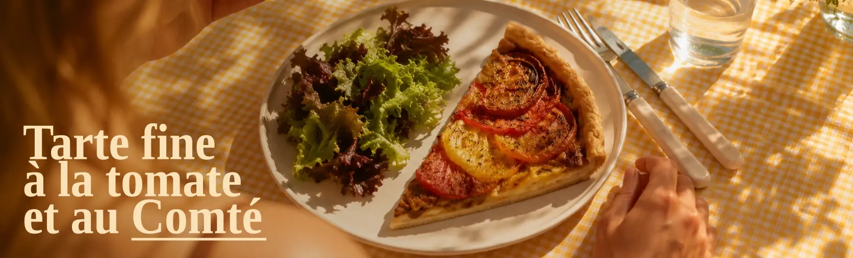 tarte comté tomate moutarde été summer