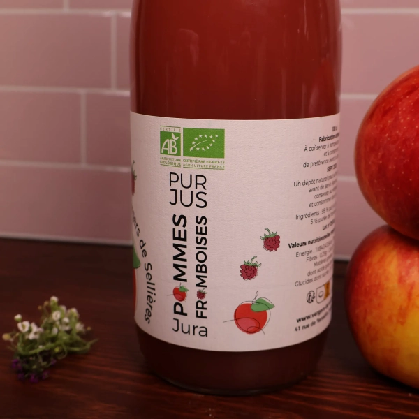 Jus de Pomme Framboise Bio Du JURA - Image 2